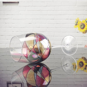 Elevate Your Dining Experience with Our Colored Crystal Goblet