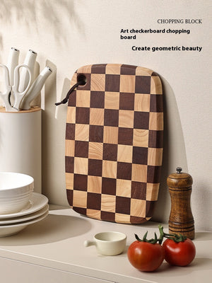 Discover the Art of Cooking with Our Acacia Mangium Chessboard Grid Cutting Board